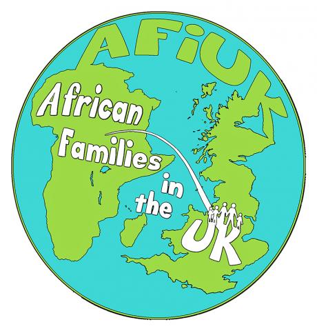 AFIUK African families UK immigration rights security civil liberty logo colour snublic drawing illustration artwork ink black and white topical political social satire satirical commission sketch pen cross hatch